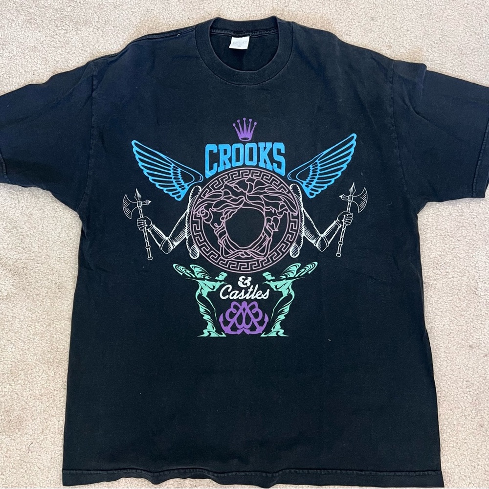 XL Crooks & Castles Black T-shirt